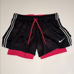 Nike Pro Combat Women’s Athletic shorts. Size S Modest! Fitted! Black White Pink